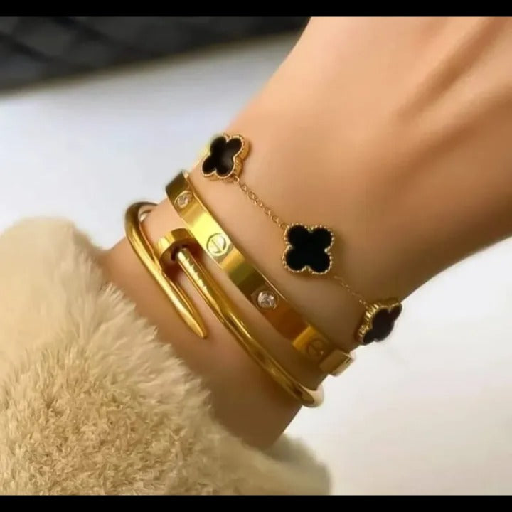 3-Piece Bracelet Set - Stylish Fashion Jewelry For Woman