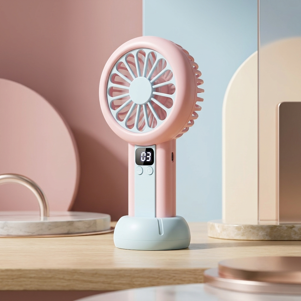 Mini Rechargeable Portable Fan - Compact USB Desk & Personal Fan