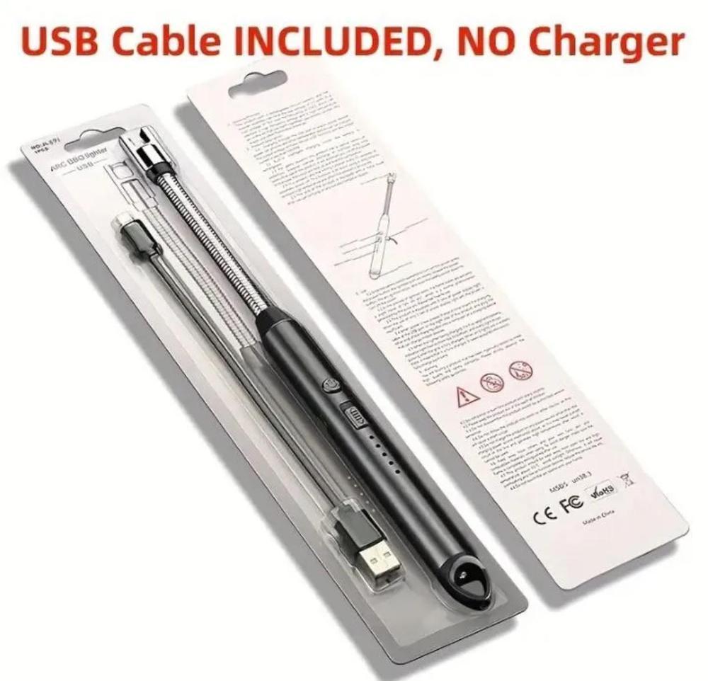 USB Rechargeable Electric Candle Lighter - Flameless Arc Lighter