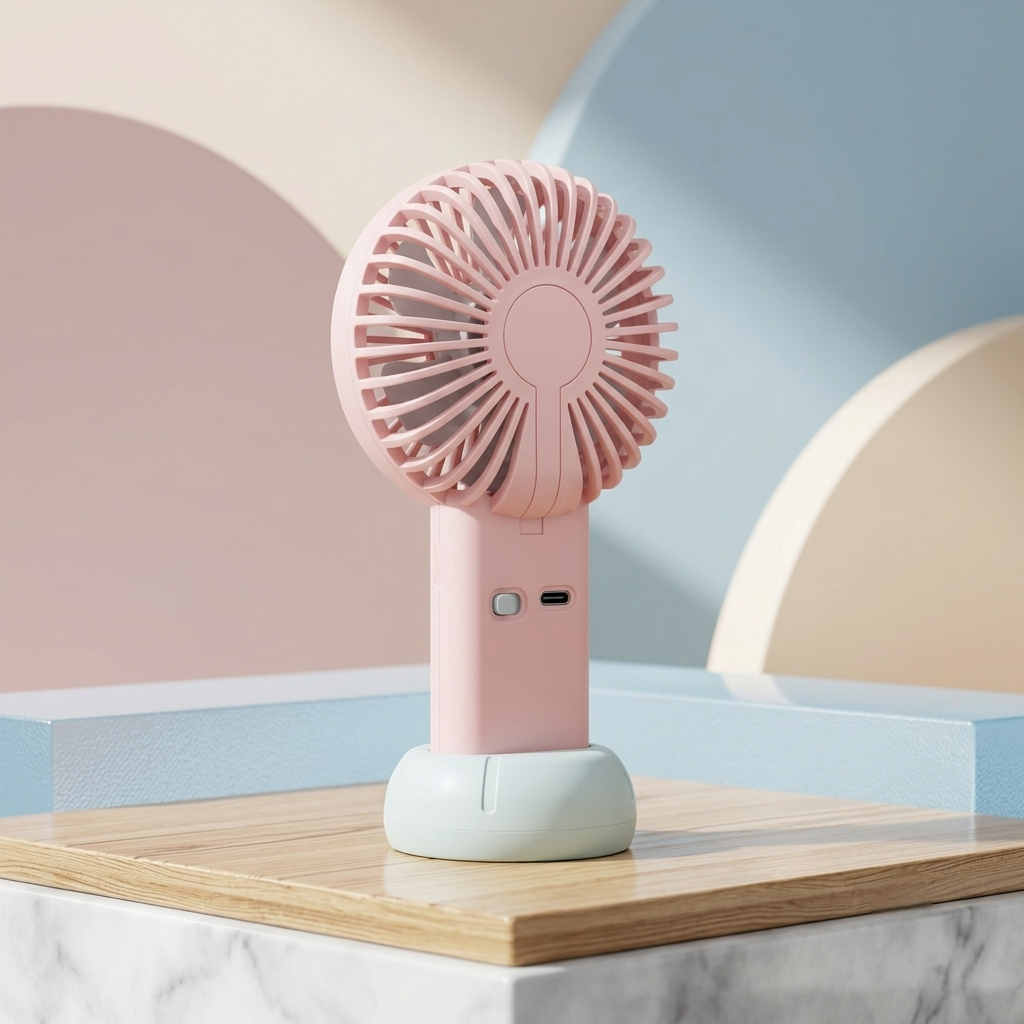 Mini Rechargeable Portable Fan - Compact USB Desk & Personal Fan