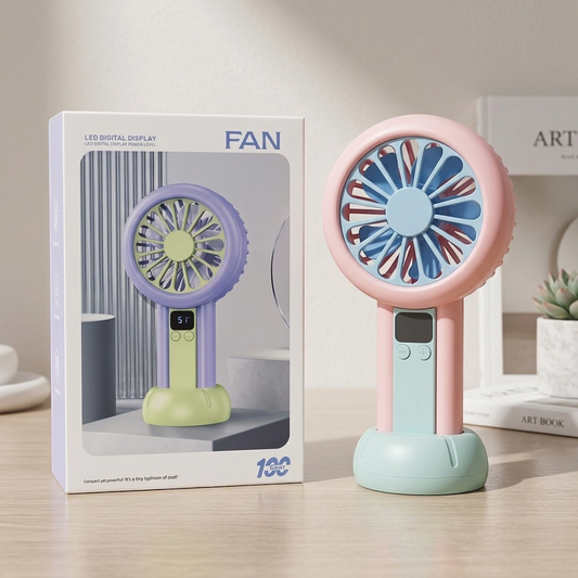 Mini Rechargeable Portable Fan - Compact USB Desk & Personal Fan