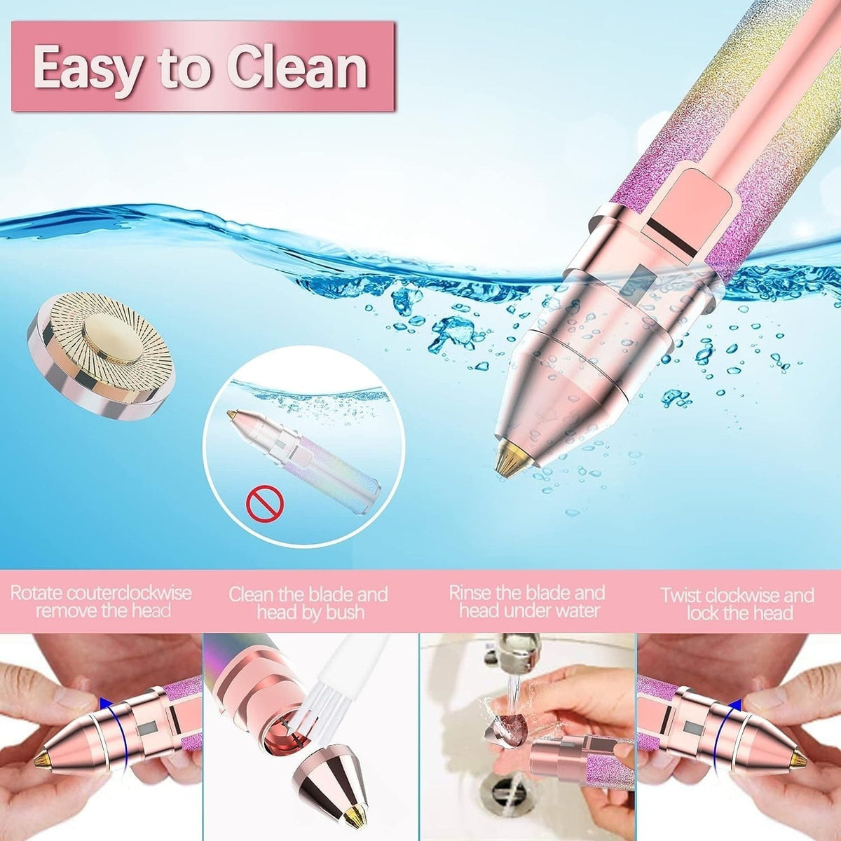 Eyebrow Trimmer - Precision Facial Hair Removal Tool