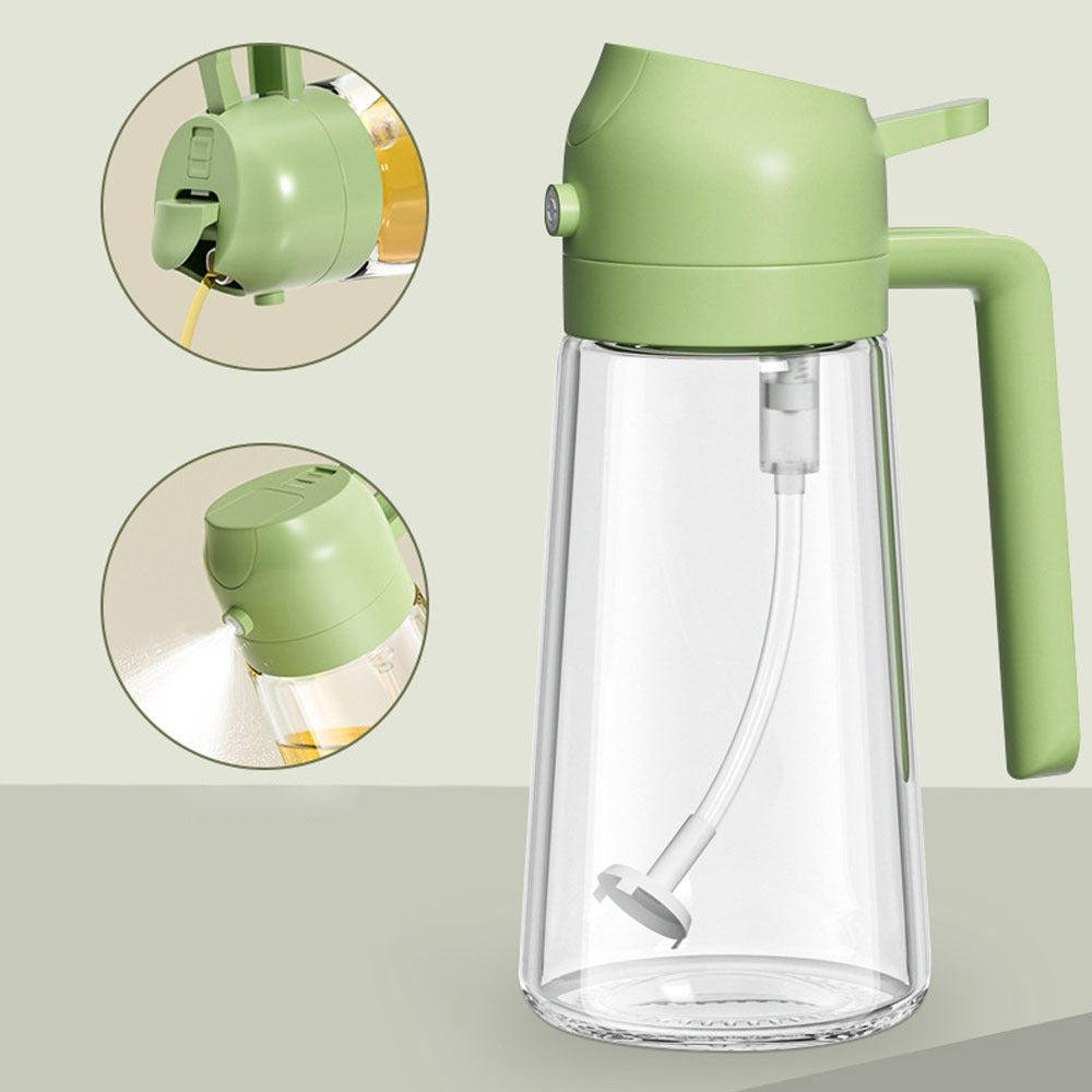 2-in-1 Oil Sprayer & Dispenser - Kitchen Cooking Bottle