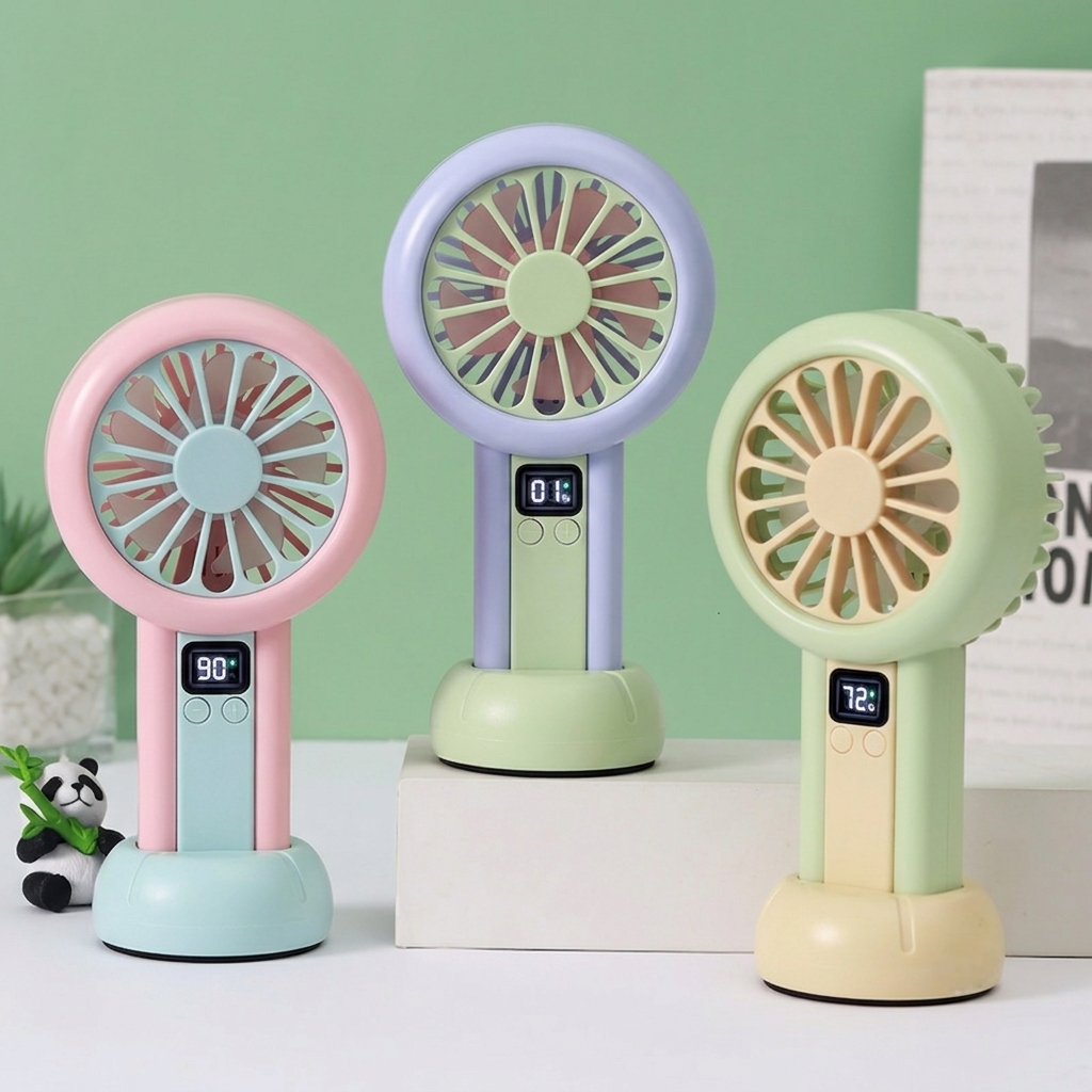 Mini Rechargeable Portable Fan - Compact USB Desk & Personal Fan