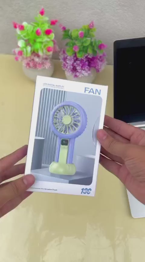 Mini Rechargeable Portable Fan - Compact USB Desk & Personal Fan